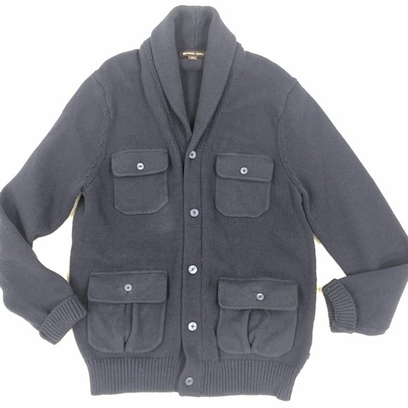 Michael Kors navy cardigan with pockets - Picture 1 of 7